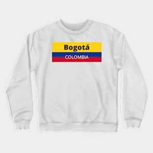 Bogotá City in Colombian Flag Crewneck Sweatshirt